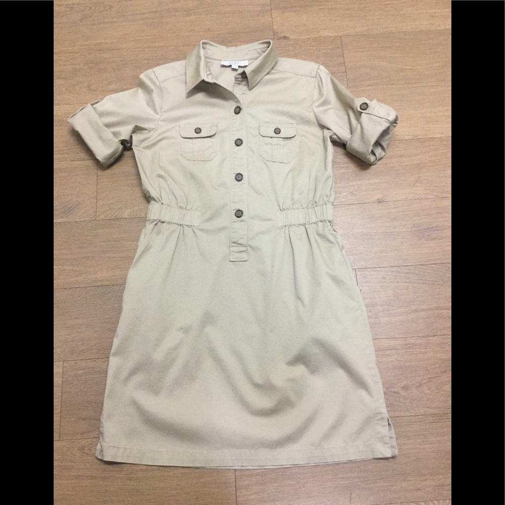 Loft Khaki Dress